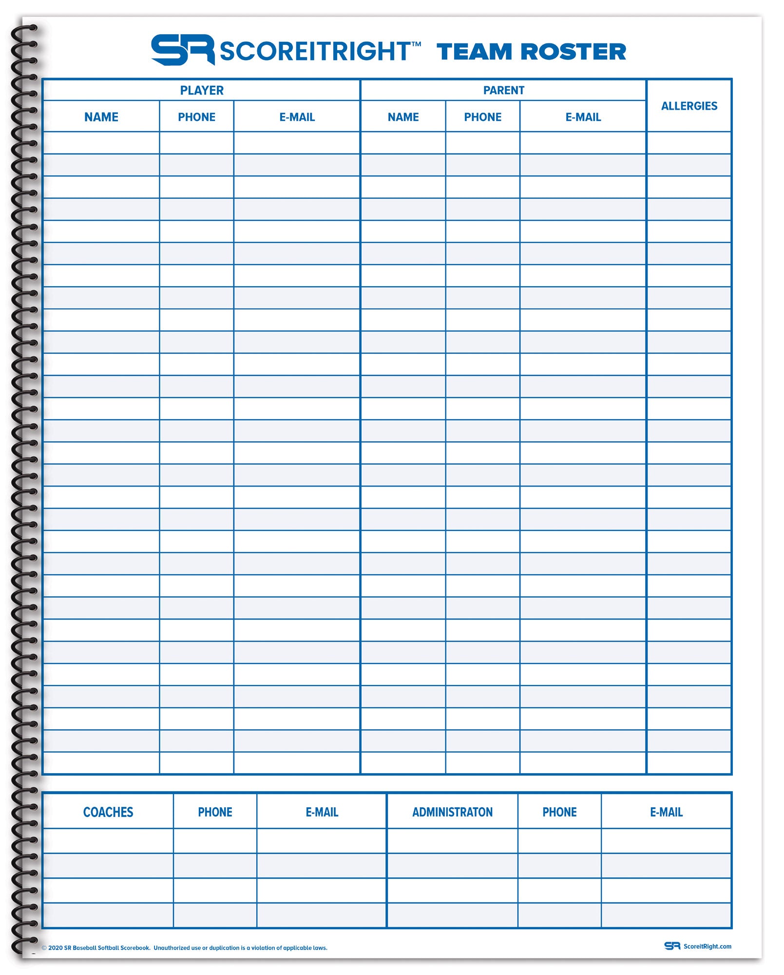 baseball scorebook 24 games
softball scorebook for youth teams
little blue scorebook compact