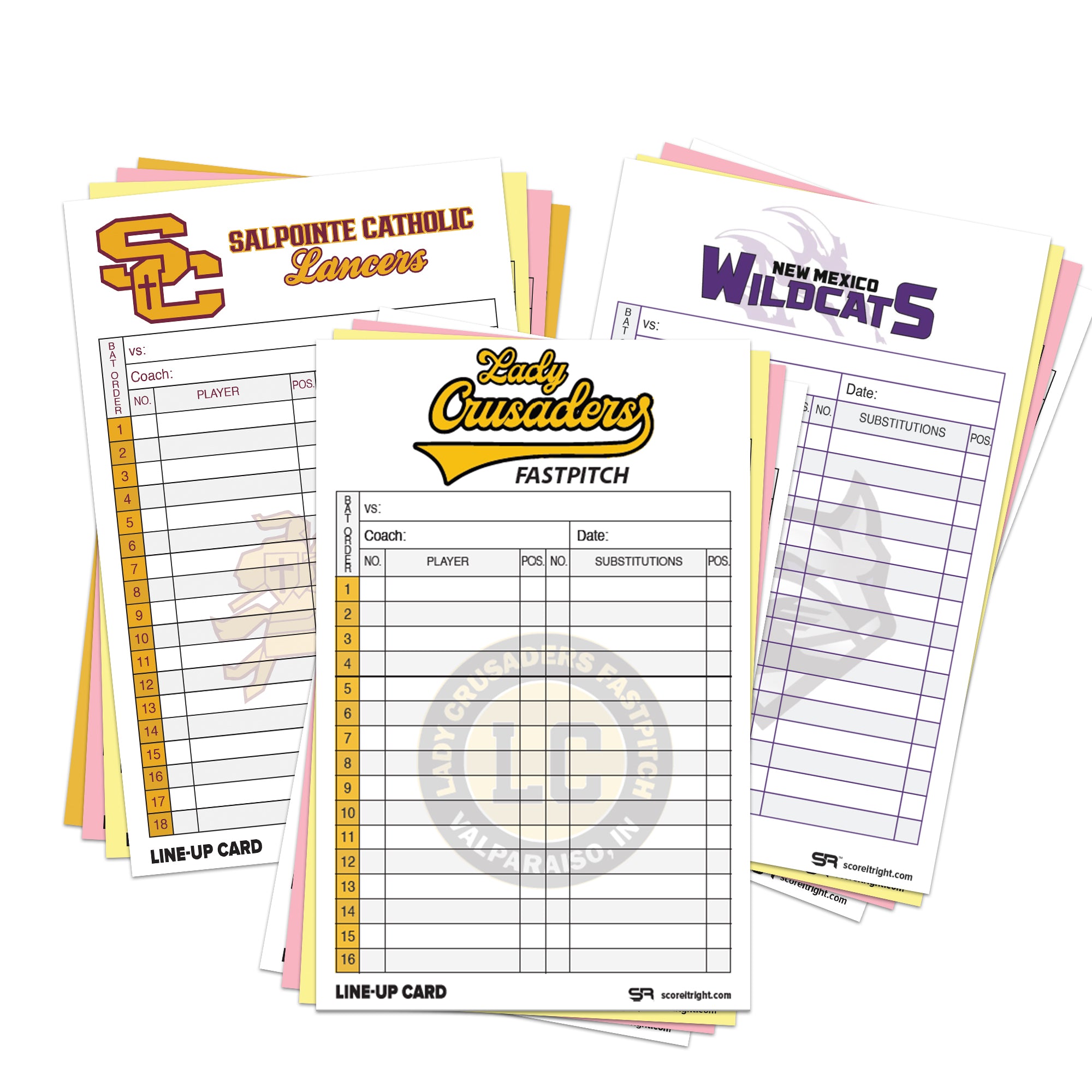 custom Lineup-cards
every sheet customizable
goldenrod finish
cardstock finish
lineup-cards