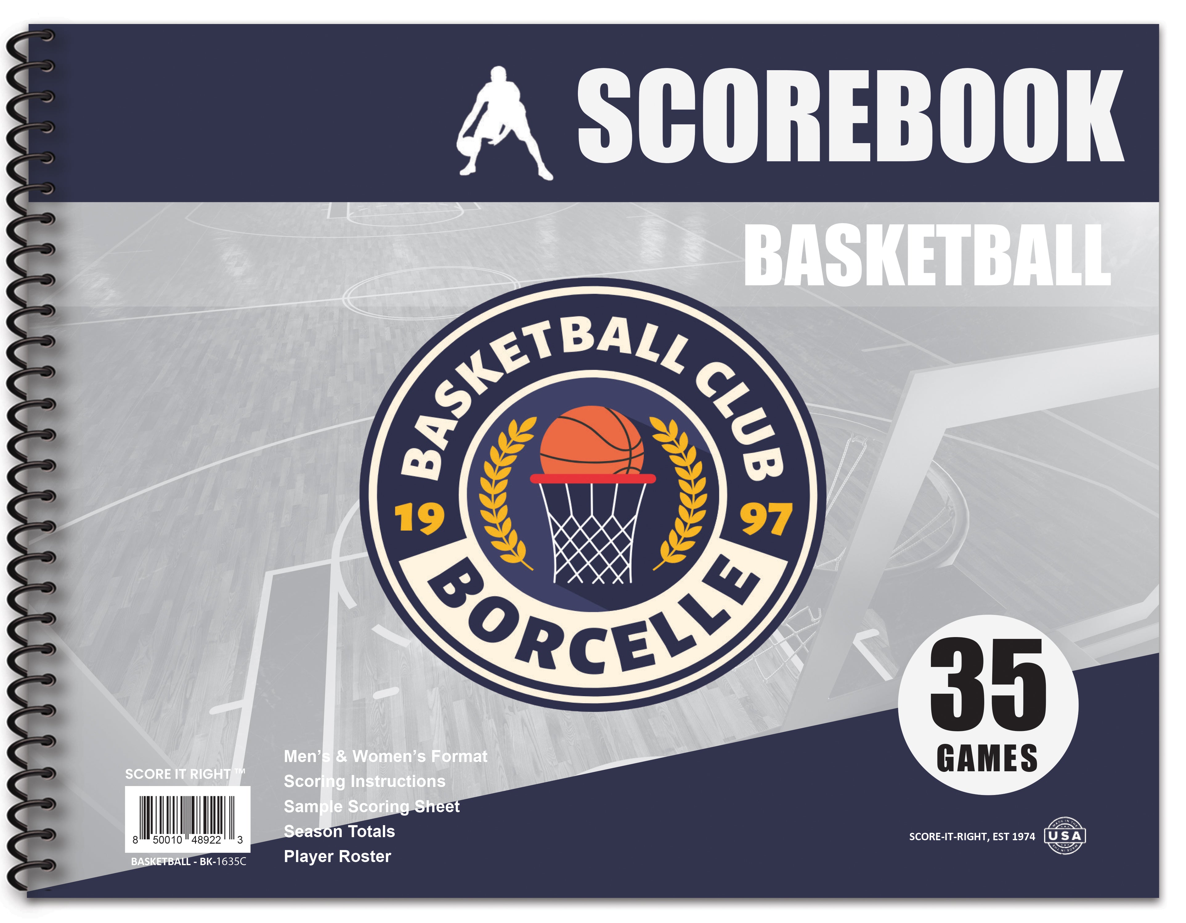 Custom Basketball Scorebook