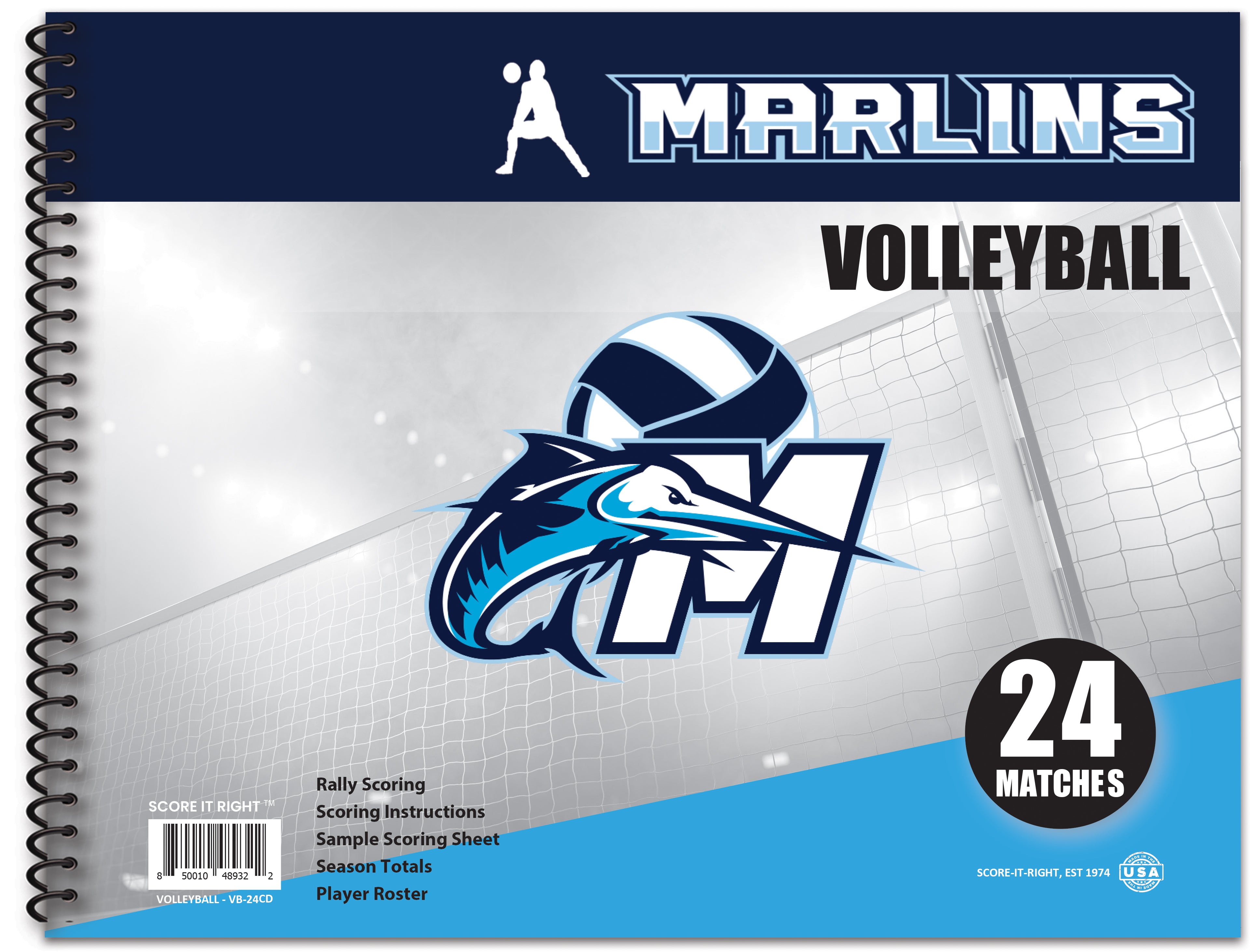 Custom Volleyball Scorebook