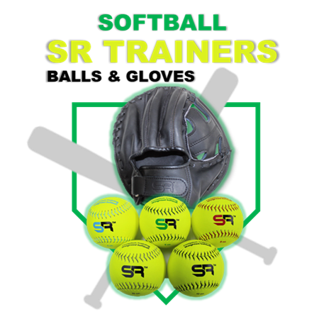Weighted training softballs and training gloves we offer at score it right 