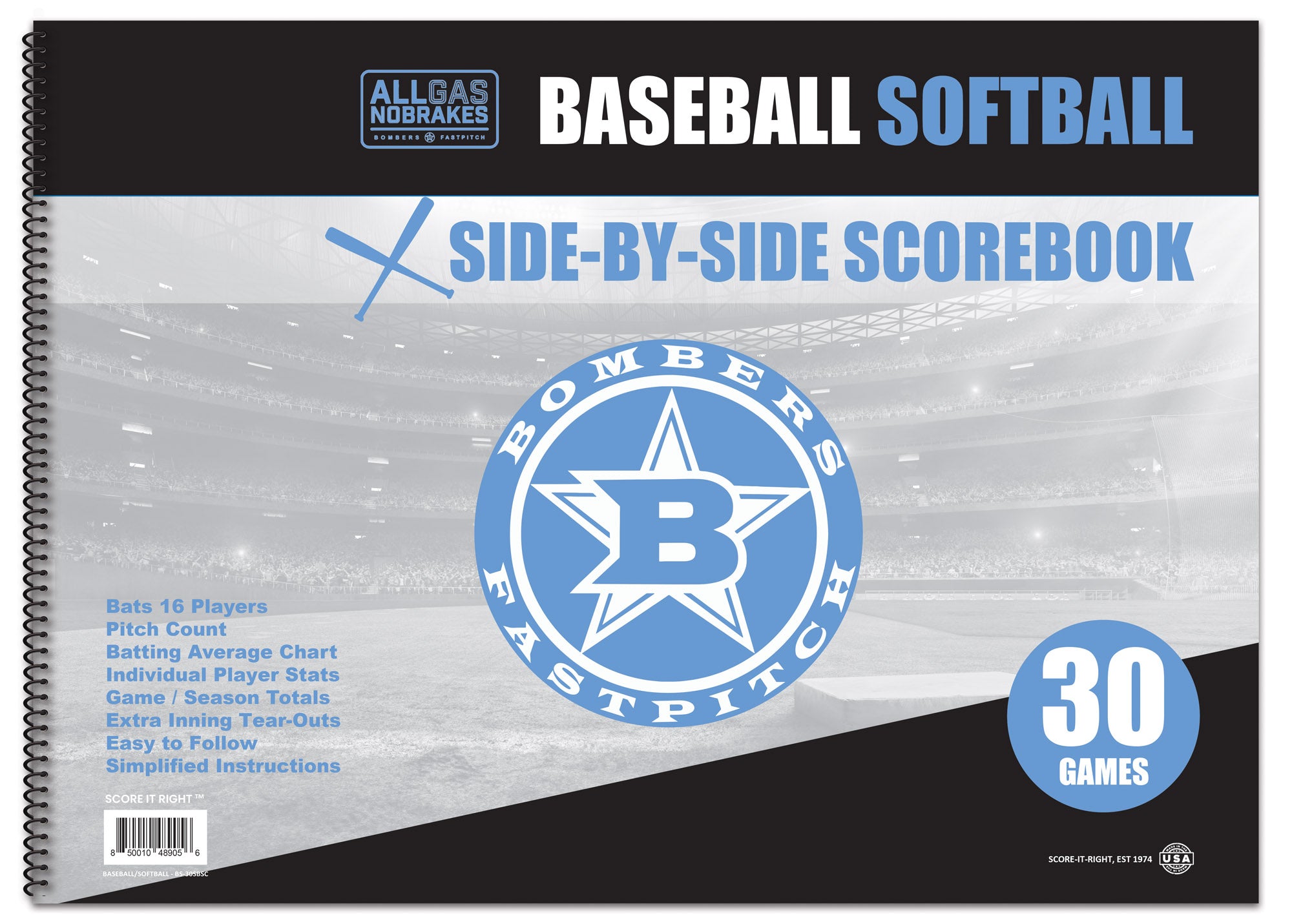 custom baseball scorebook
custom softball scorebook
custom cover
side by side
scorebooks
