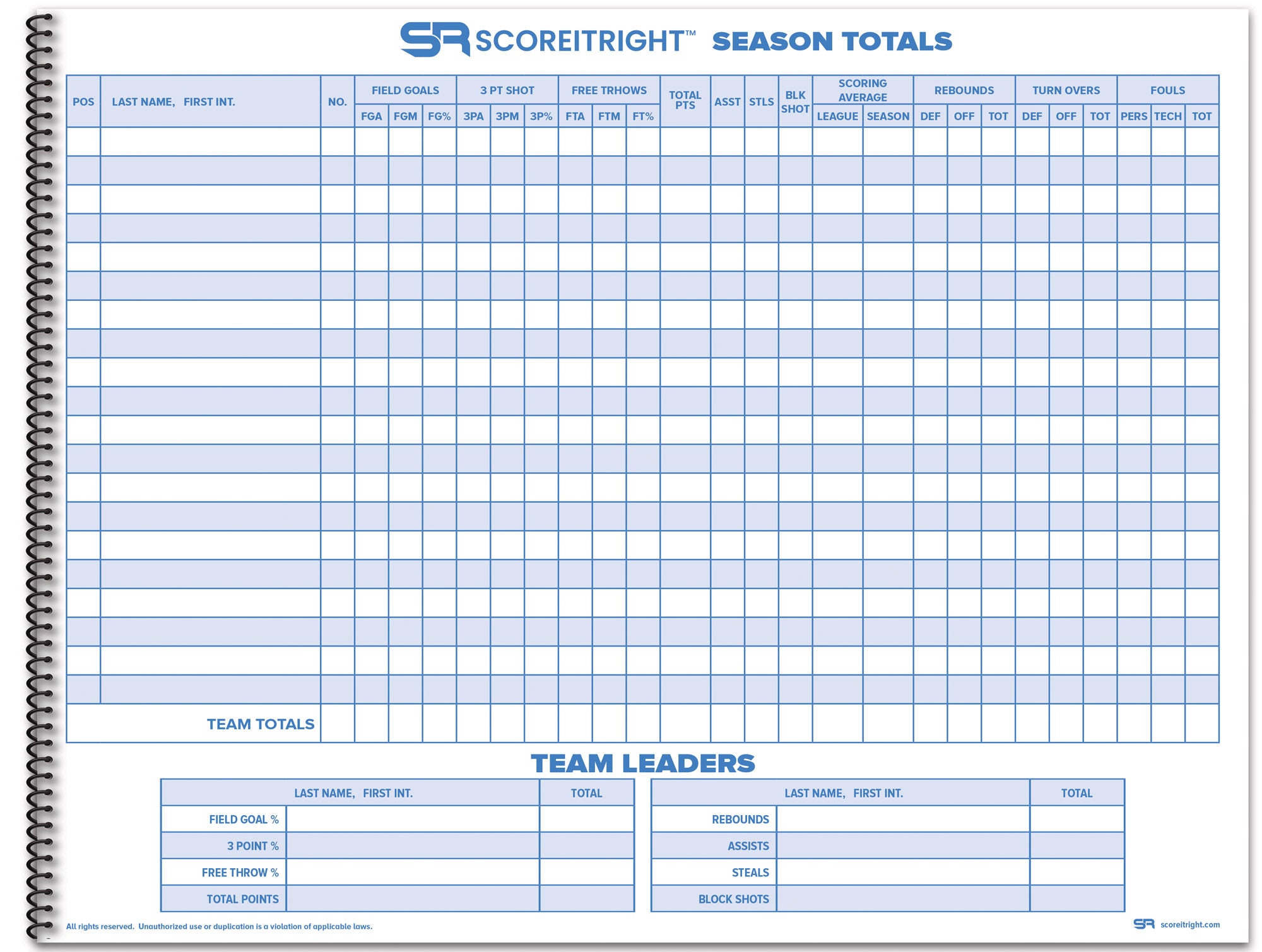 season total for the basketball scorebook 35 games
basketball scorekeeping for coaches
